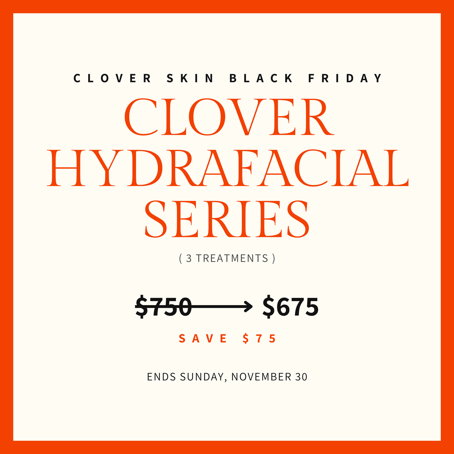 Clover Hydrafacial Series - BLACK FRIDAY SALE