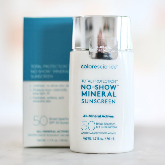 Total Protection No Show Mineral Sunscreen SPF 50 - Clover Skin Bar