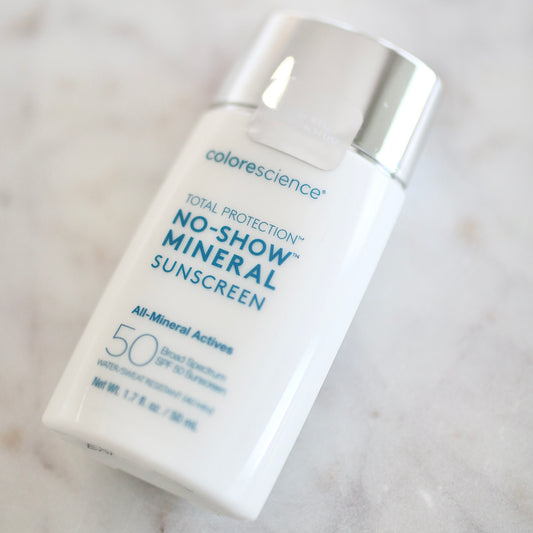 Total Protection No Show Mineral Sunscreen SPF 50 - Clover Skin Bar