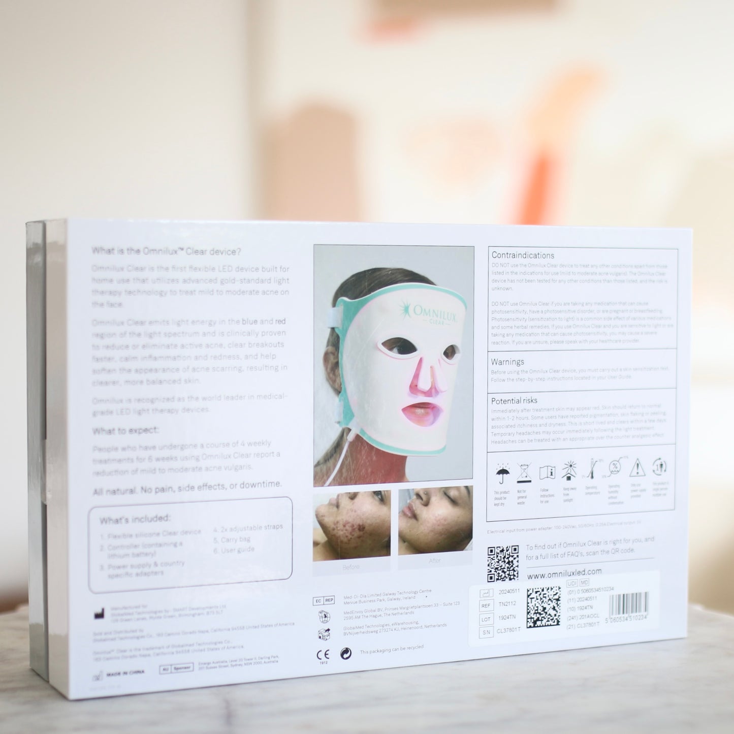 Omnilux Contour Clear Light Therapy - Clover Skin Bar