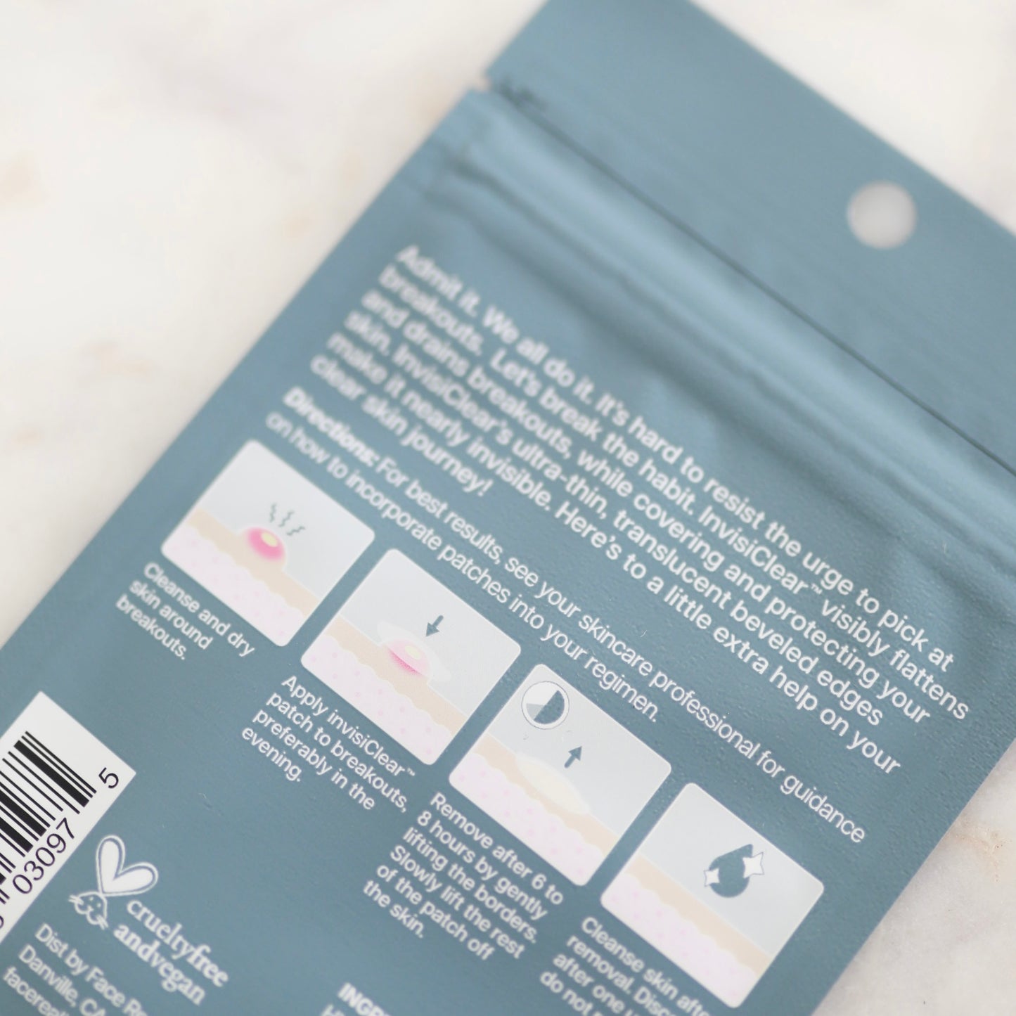 InvisiClear Hydrocolloid Spot Patches - Clover Skin Bar