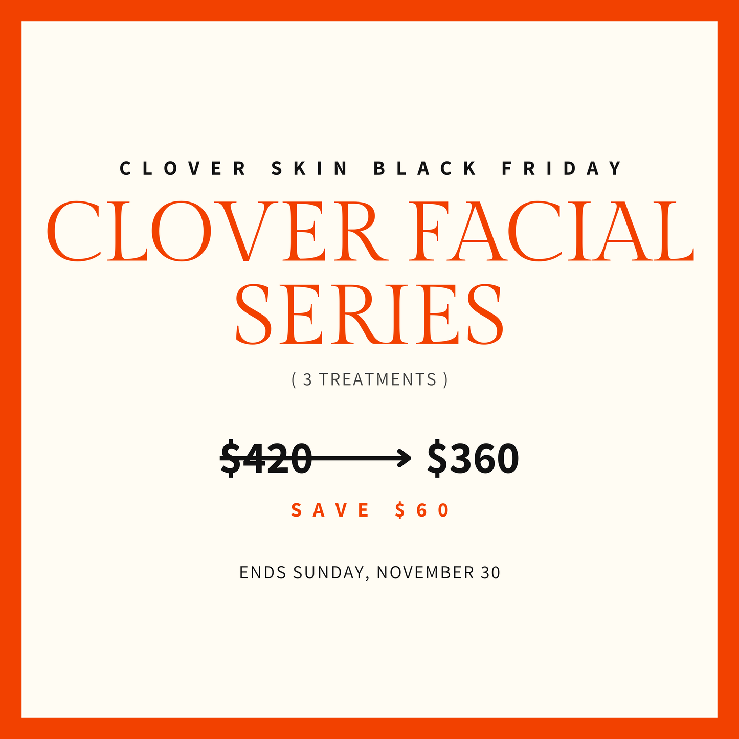 Clover Facial Series - BLACK FRIDAY SALE