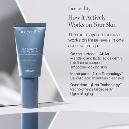 Face Reality Age Adaptive Clearing Serum for sale at Clover Skin Bar